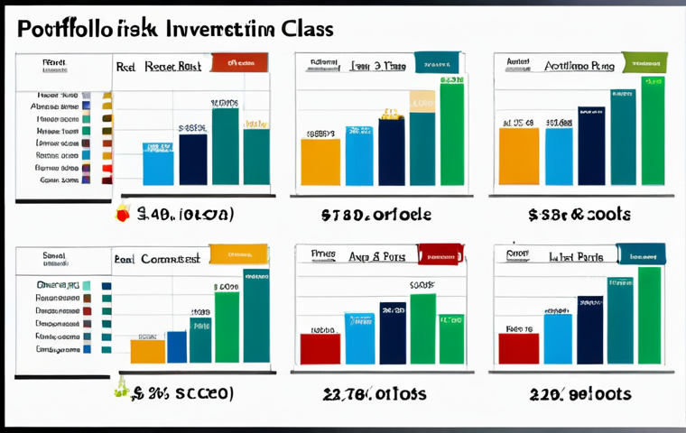 Diversified Portfolio Visualization**
"A visually appealing infographic depicting a diversified investment portfolio, showcasing various asset classes (stocks, bonds, real estate, commodities) in clearly labeled pie charts and bar graphs. The overall aesthetic should convey stability, growth, and balanced risk. Realistic depictions, muted colors. Safe for work, appropriate content, fully clothed, professional, family-friendly, perfect anatomy, natural proportions."
**