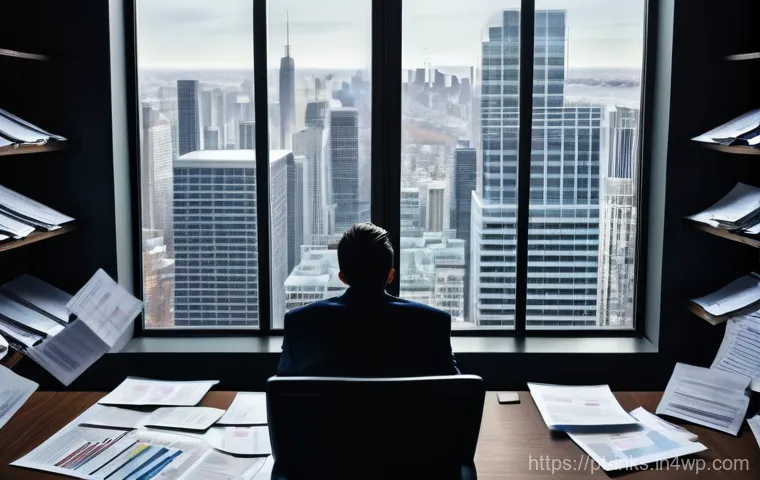 감정적 투자 오류와 소심한 투자 결정 - **Prompt:** A split image contrasting two investors. On the left, a person with a stressed and frant...